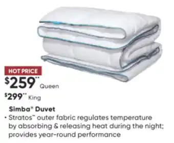 Dormez Vous Simba duvet offer