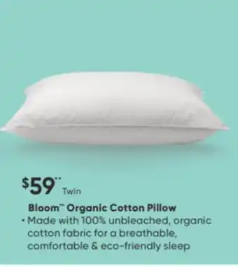 Dormez Vous Bloom organic cotton pillow offer