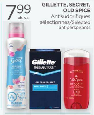 Proxim Gillette, secret, old spice offer