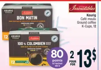 Jean Coutu Irresistibles keurig ground coffee k-cups offer