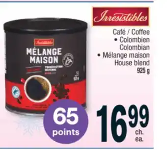Jean Coutu Irresistibles coffee colombian house blend offer