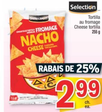 Jean Coutu Selection cheese tortilla offer