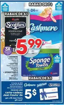 Jean Coutu Cashmere, scotties or spongetowels selected products offer