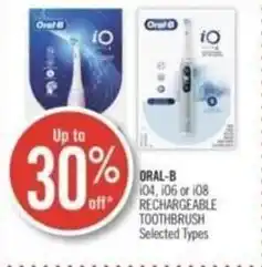 Shoppers Drug Mart ORAL-B 104, 106 or 108 RECHARGEABLE TOOTHBRUSH Selected Types offer