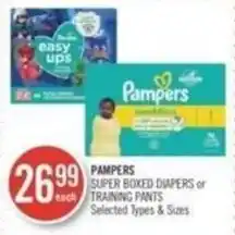 Shoppers Drug Mart PAMPERS SUPER BOXED DIAPERS or TRAINING PANTS offer