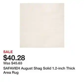 Bed Bath & Beyond Safavieh august shag solid 1.2-inch thick area rug offer