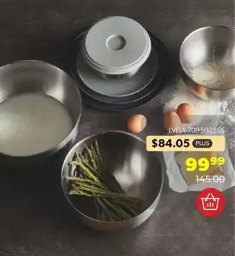 Shopper+ Stainless steel nest design 4-pc prep bowl with lid set - joseph joseph offer
