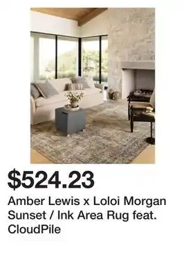 Wayfair Amber lewis x loloi morgan sunset / ink area rug feat. cloudpile offer