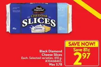 Walmart Black diamond cheese slices offer