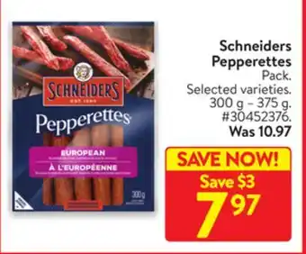 Walmart Schneiders pepperettes offer