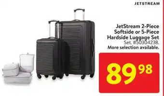 Walmart Jetstream 2-piece softside or 5-piece hardside luggage set offer