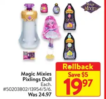 Walmart Magic mixies pixlings doll offer