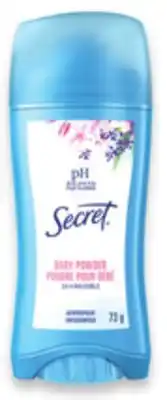 Walmart Secret antiperspirant or deodorant offer