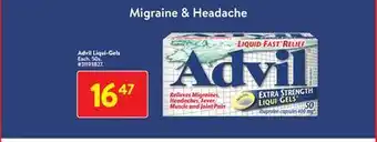 Walmart Advil liqui-gels offer