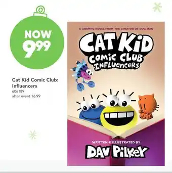 Toys R us Dav pilkey cat kid comic club: influencers offer