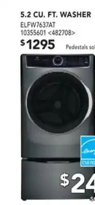 Lowe's Electrolux 5.2 cu.ft. washer offer