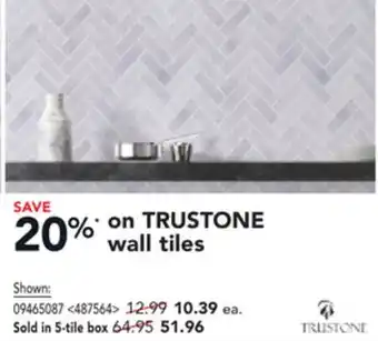 Lowe's Trustone wall tiles offer