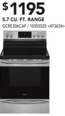 Lowe's Frigidaire 5.2 cu. ft. range offer