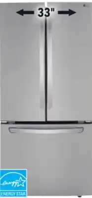Lowe's Lg 25 cu. ft. refrigerator offer