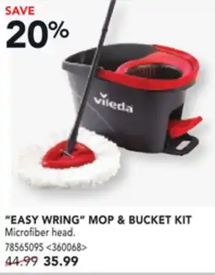 Lowe's Vileda easy wring mop & bucket kit offer