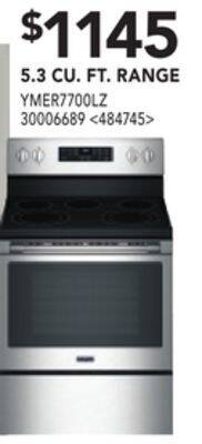 Lowe's Maytag 5.3 cu. ft. range offer