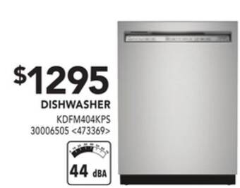 Lowe's Kitchenaid dishwasher offer