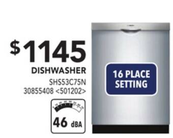 Lowe's Bosch dishwasher offer