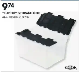 Lowe's Gsc flip-top storage tote offer