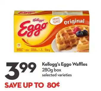Longo's Kellogg's eggo waffles offer