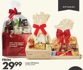Longo's Longo's gift baskets offer