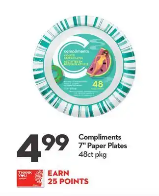 Longo's Compliments 7 paper plates offer