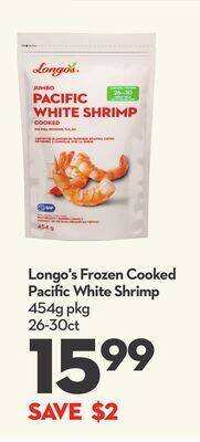 Longo's Longo's frozen cooked pacific white shrimp offer