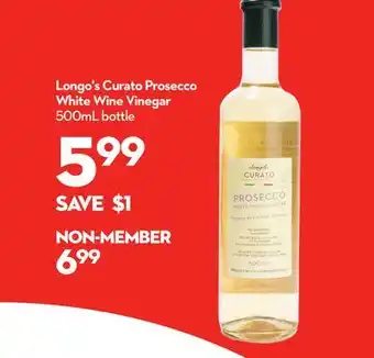 Longo's Longo's curato prosecco white wine vinegar offer