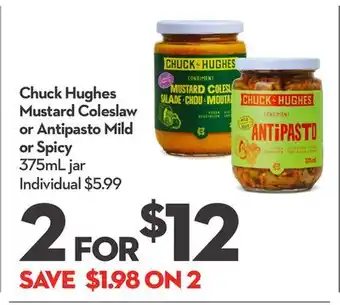 Longo's Chuck hughes mustard coleslaw or antipasto offer