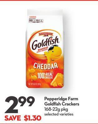 Longo's Pepperidge farm goldfish crackers offer
