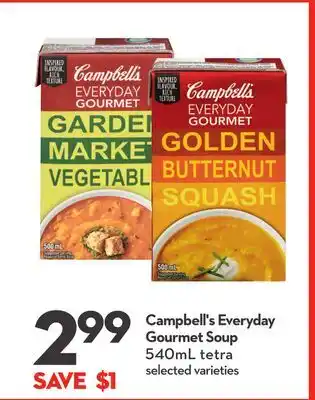 Longo's Campbell's everyday gourmet soup offer