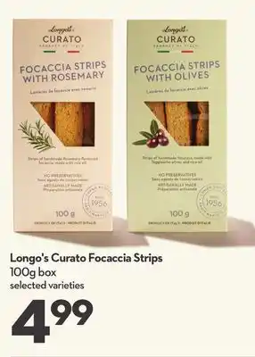 Longo's Longo's curato focaccia strips offer