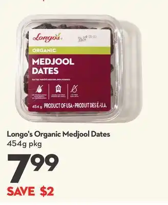 Longo's Longo's organic medjool dates offer