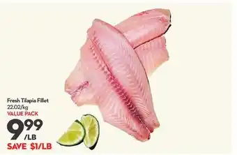 Longo's Fresh tilapia fillet offer