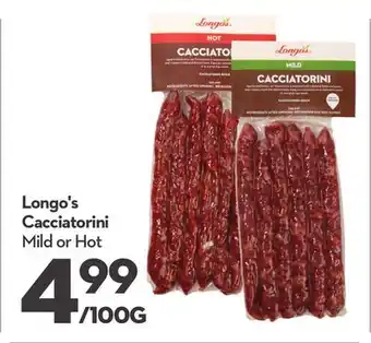 Longo's Longo's cacciatorini offer