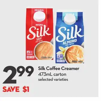 Longo's Silk coffee creamer offer