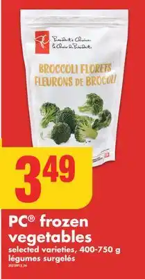 No Frills Pc frozen vegetables, 400-750 g offer
