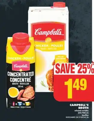 No Frills Campbell's broth, 250/900 ml offer