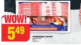 No Frills Schneiders bacon, 375 g offer
