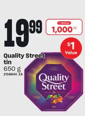 Loblaws Quality street tin, 650 g offer