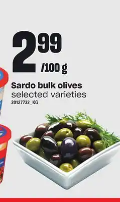 Loblaws Sardo bulk olives offer