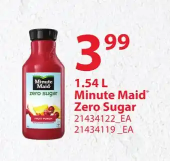 Loblaws Minute maid zero sugar, 1.54 l offer