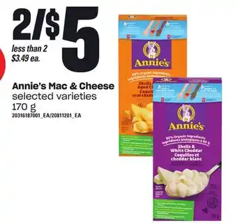 Loblaws Annie's mac & cheese, 170g offer