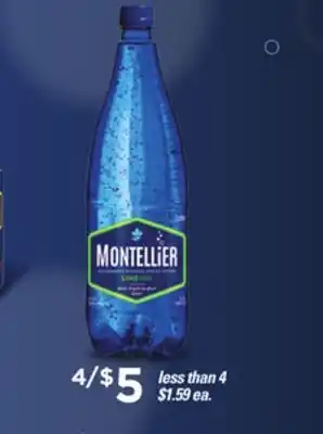 Loblaws Montellier carbonated natural spring water, 1l offer