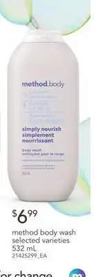 Loblaws Method body wash, 532 ml offer